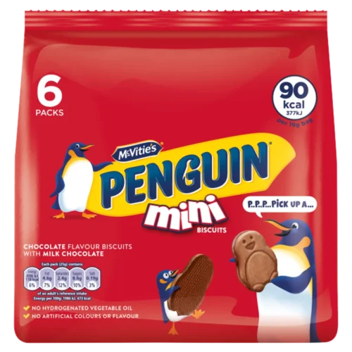 McVitie's Mini Penguin Milk Chocolate Biscuits Multipack